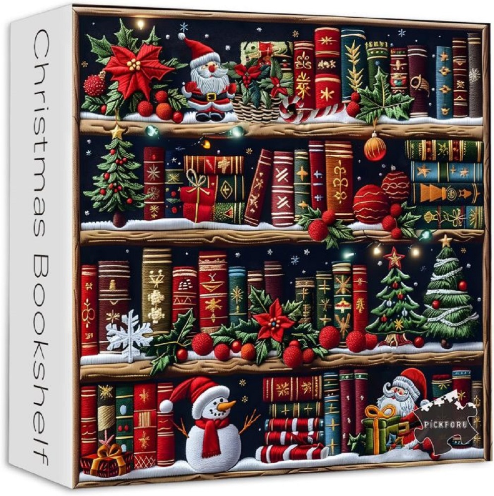 Christmas Bookshelf