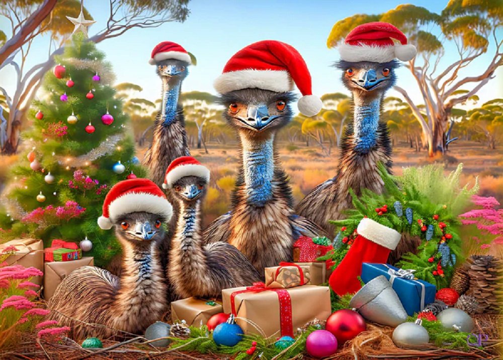Christmas Emus 
