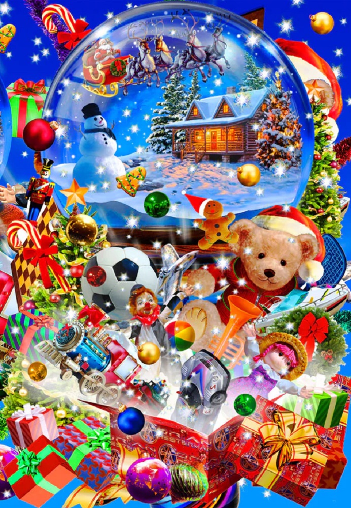 Christmas Globe Portrait 