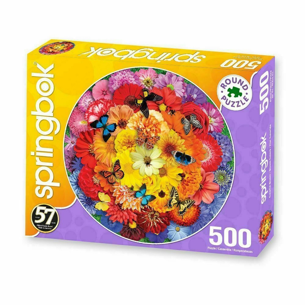 Colourful Bloom Round Puzzle 