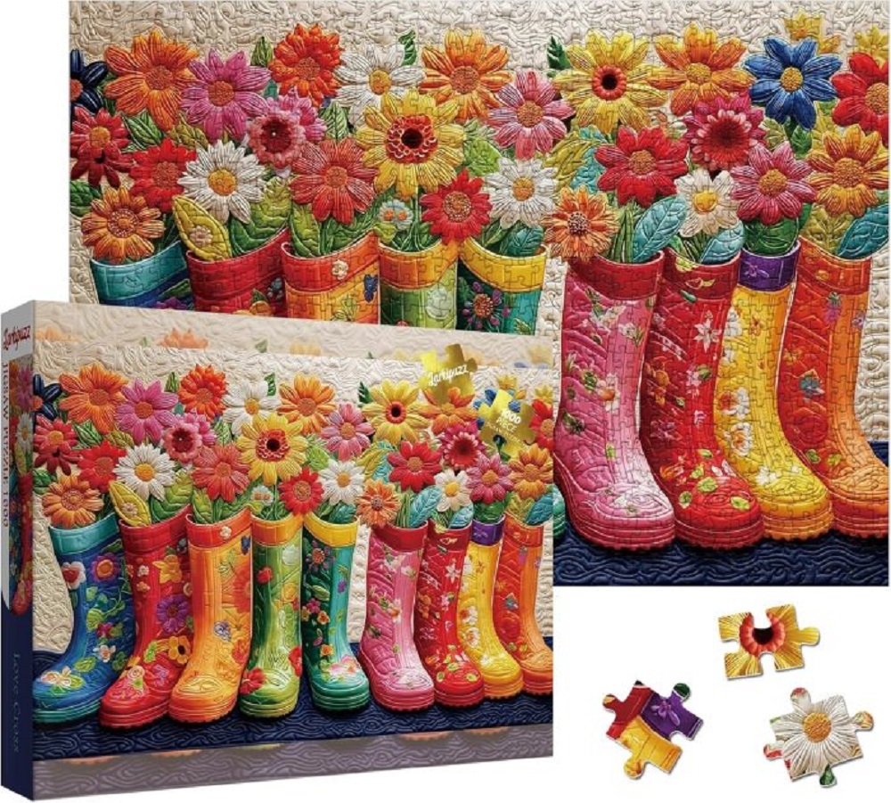 Colourful Flower Boots