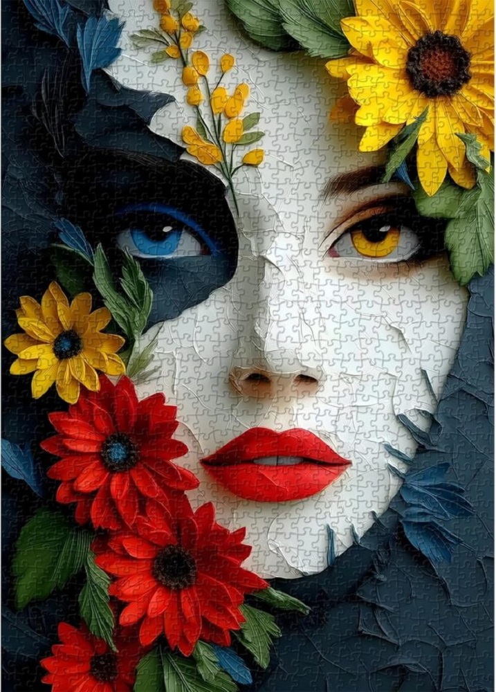 Colourful Flower Woman