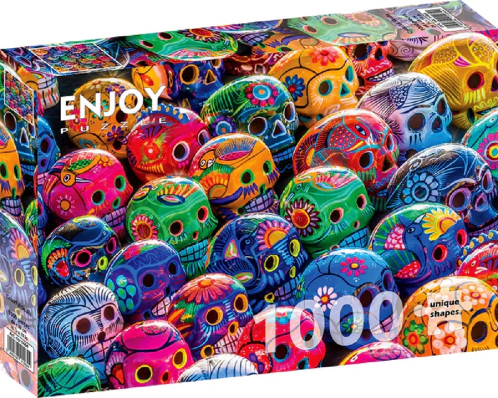 Colourful Skulls