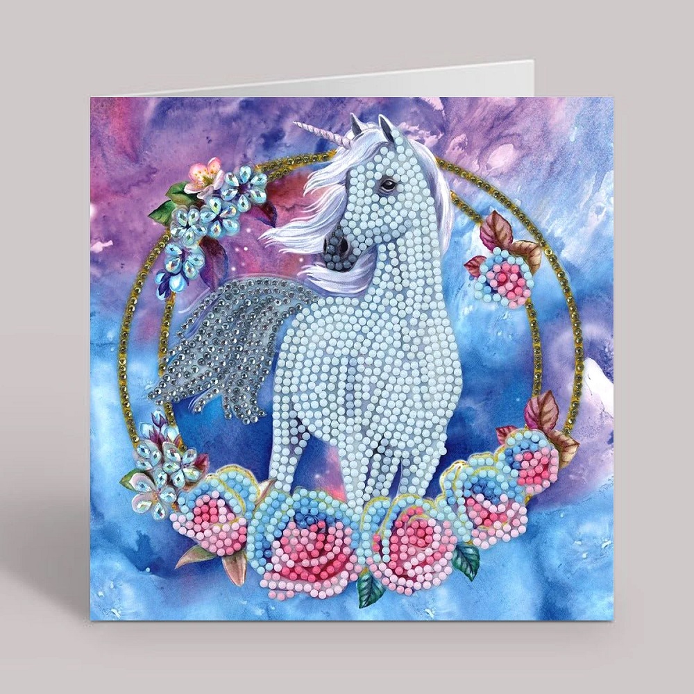 Craft Buddy Crystal Art Card Kit - Unicorn Garland