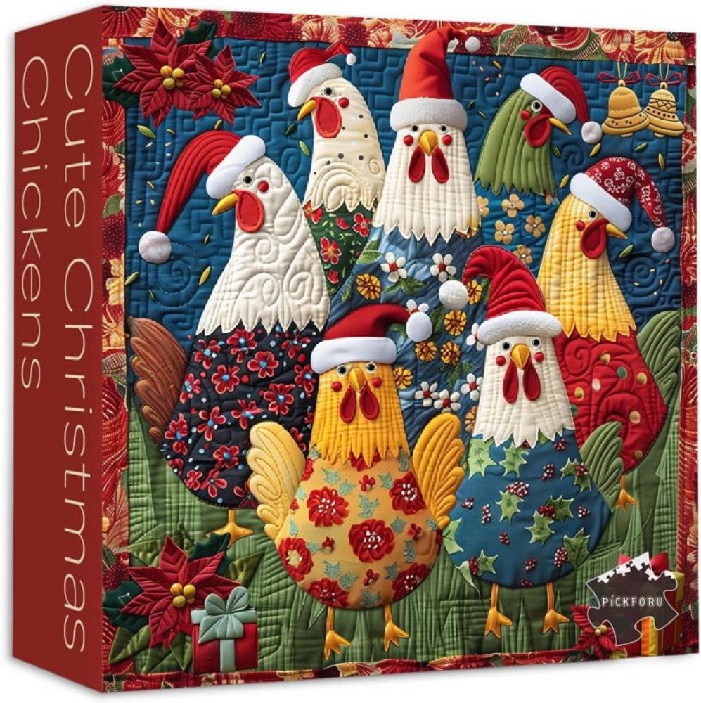 Cute Christmas Chickens