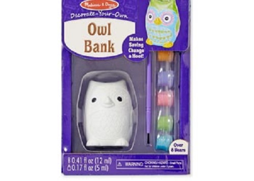 Decorate Your Own Resin Owl Bank