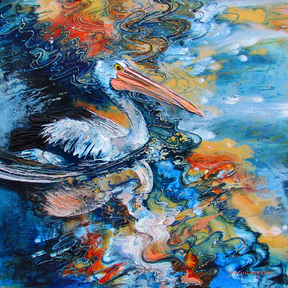 De Gillett Cox - Pelican Reflections