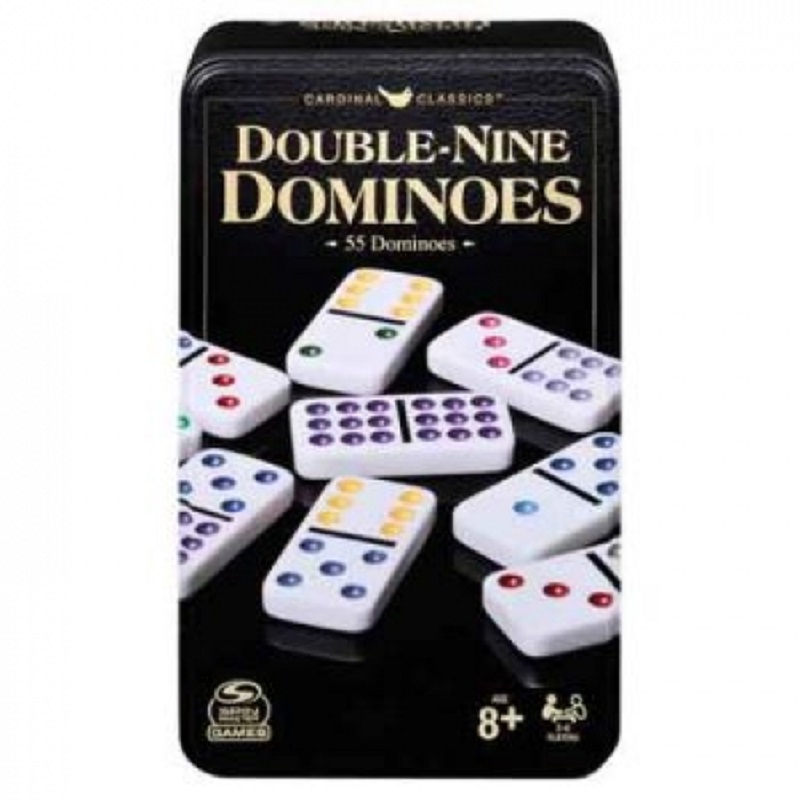 Dominoes - Double 9 Coloured Dots