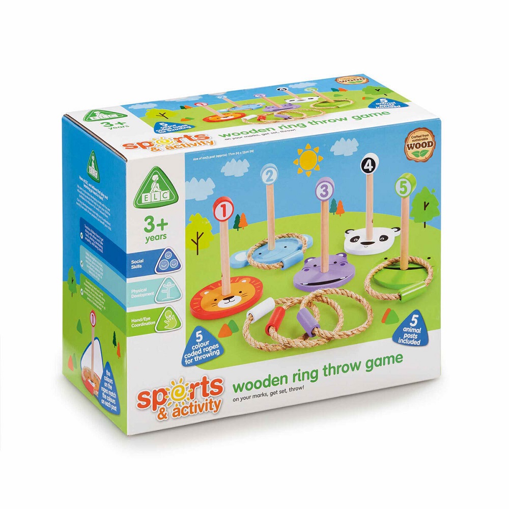 Early Learning Centre Wooden Ring Throw Game