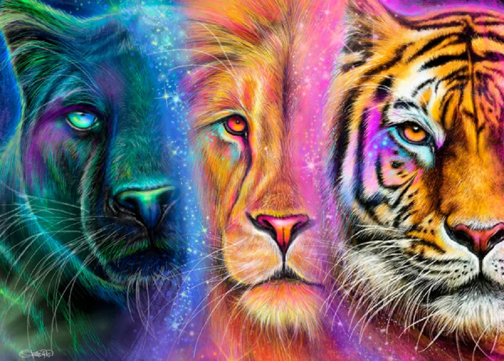 Faces Of Nature Neon Big Cats
