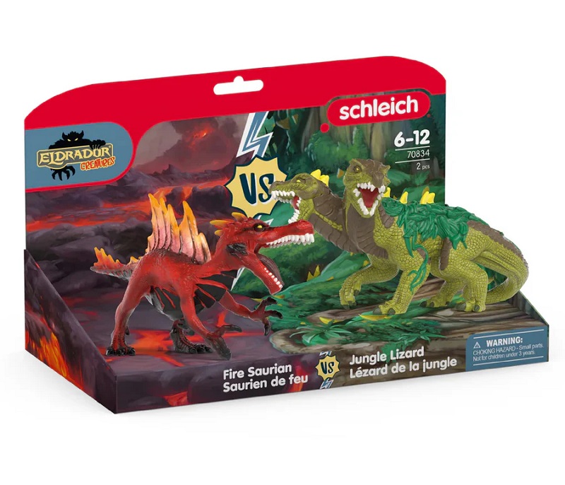 Fire Saurion Versus Jungle Lizzard