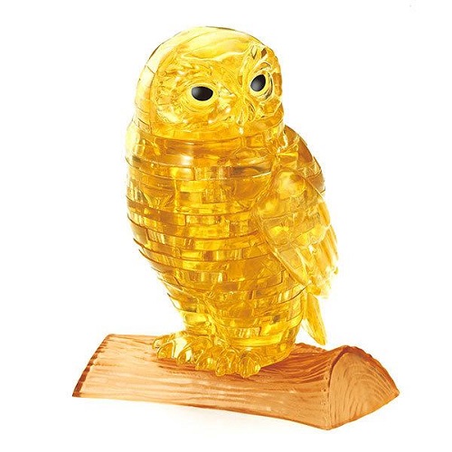 3D Crystal Puzzle - Owl Gold