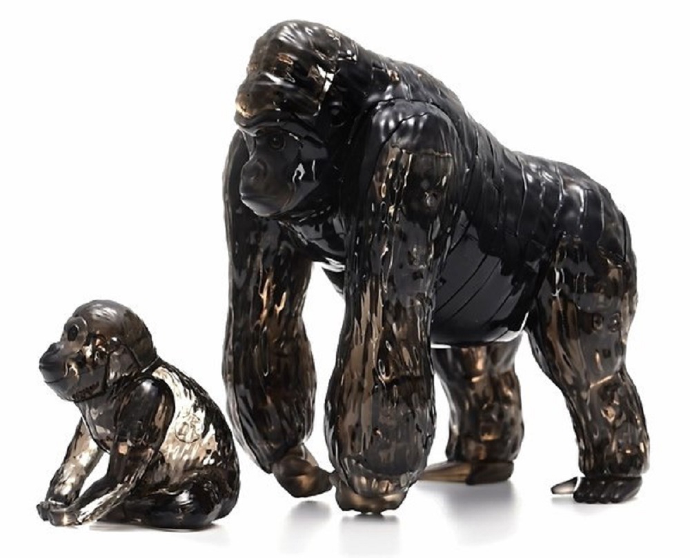 3D Crystal Puzzle - Gorilla And Baby