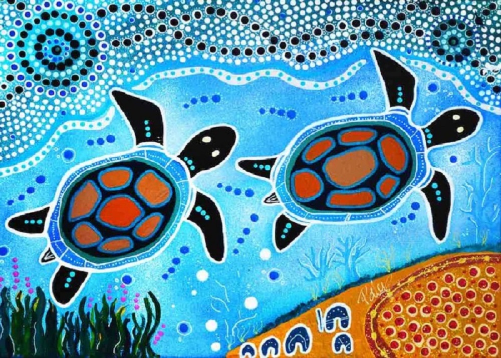 Indigenous Art - Isaac The Turtle 