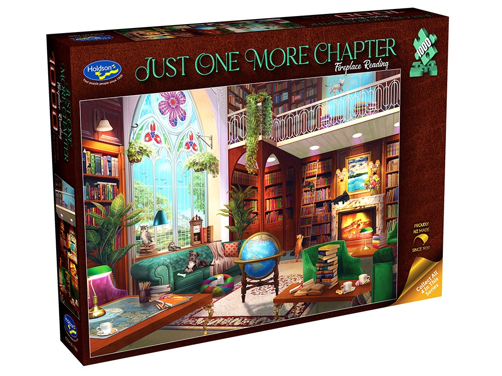 Just One More Chapter Fireplace Reading