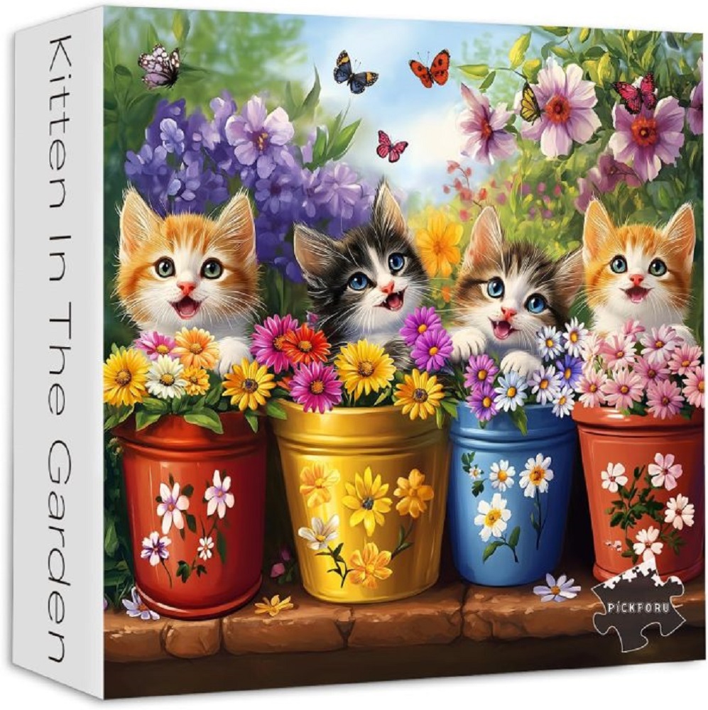Kitten In The Garden