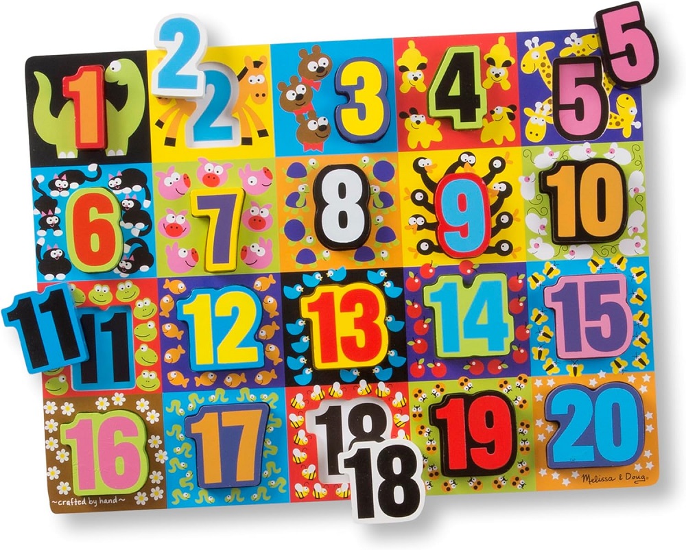 Jumbo Chunky Wooden Puzzle - Numbers