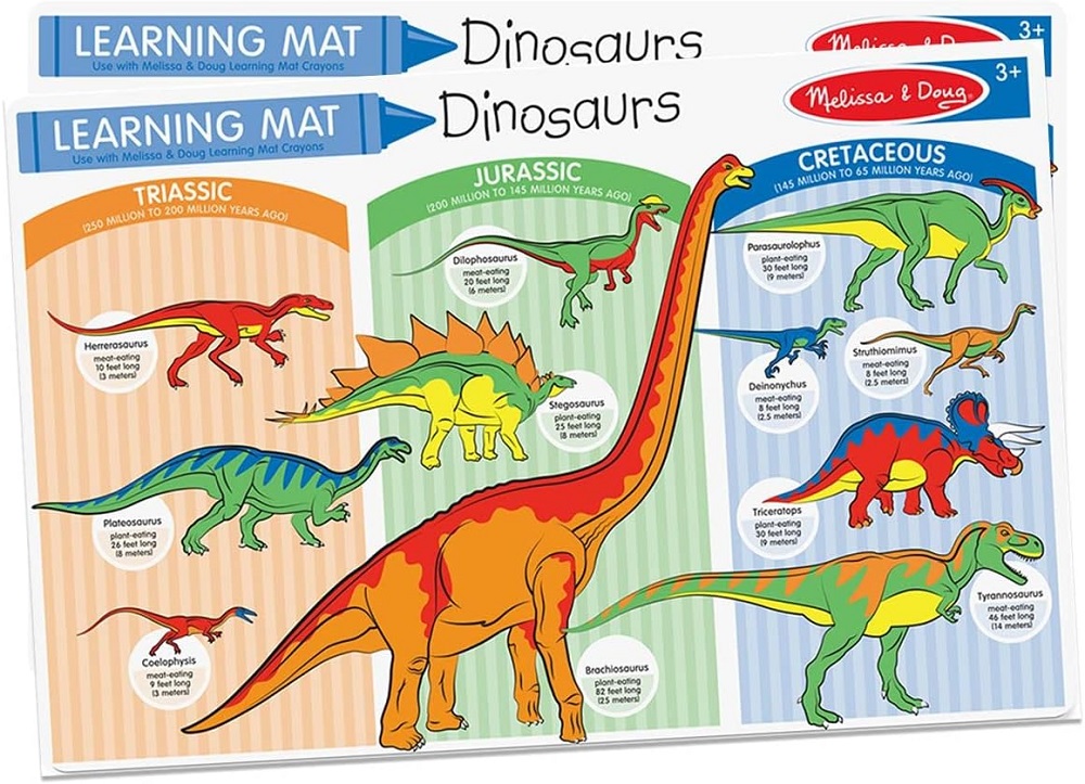 Melissa & Doug Learning Mat - Dinosaurs
