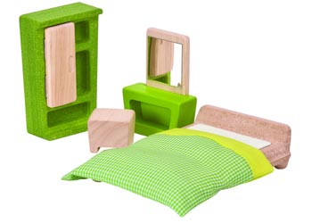 Plan Toys Dollhouse Furniture - Parent's Room