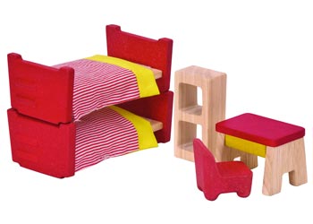 Plan toys Dollhouse Furniture - Kid's Room