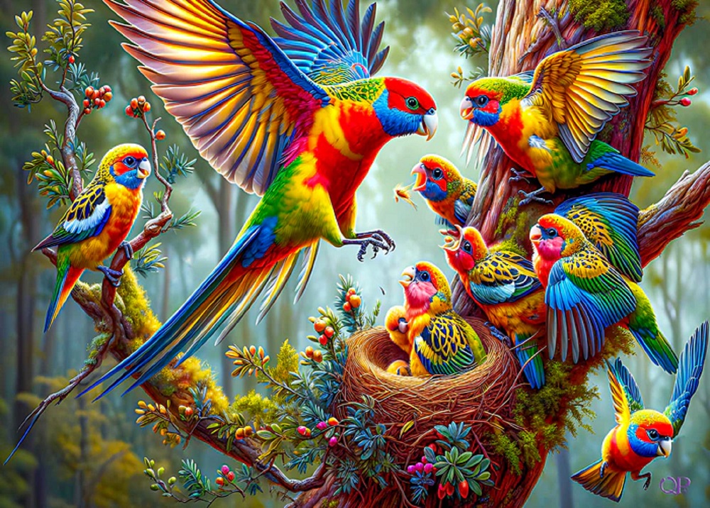Nesting Rosellas