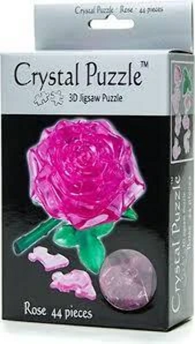 3D Crystal Puzzle - Rose Pink