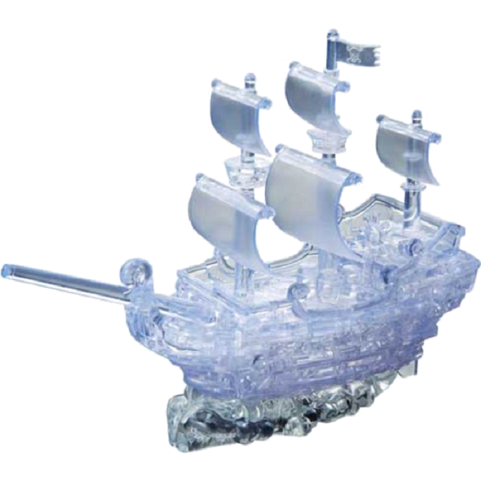 3D Crystal Puzzle - Pirate Ship Clear