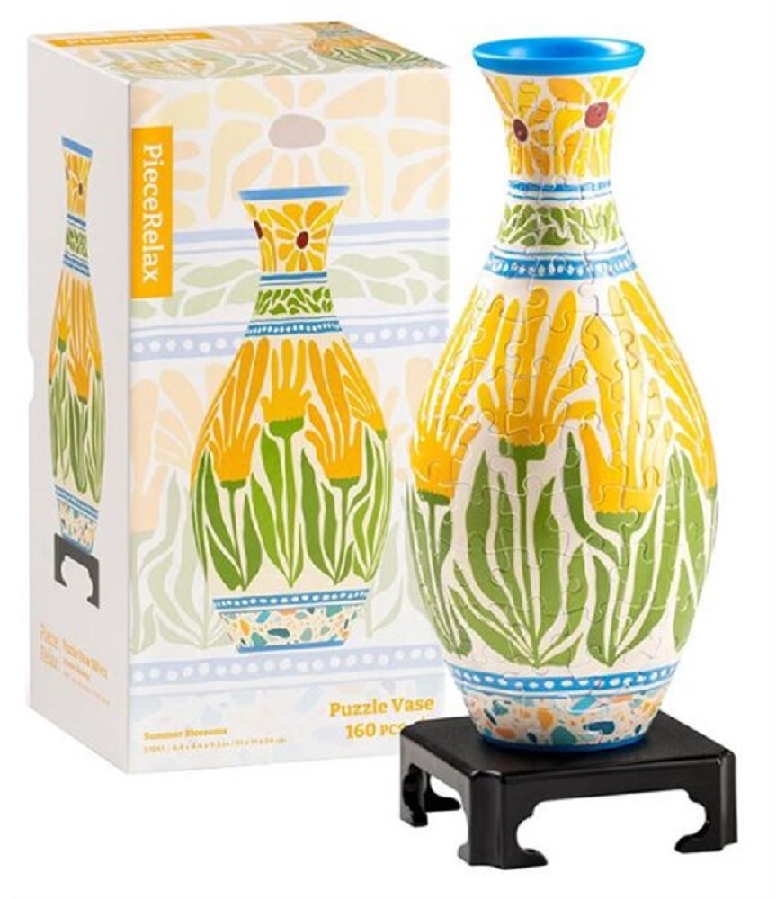 Puzzle Flower Vase - Summer Blossoms