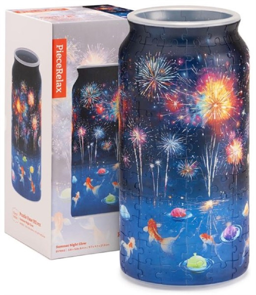Puzzle Flower Vase - Summer Night Glow
