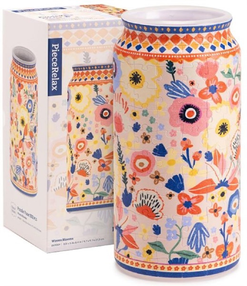Puzzle Flower Vase - Woven Blooms