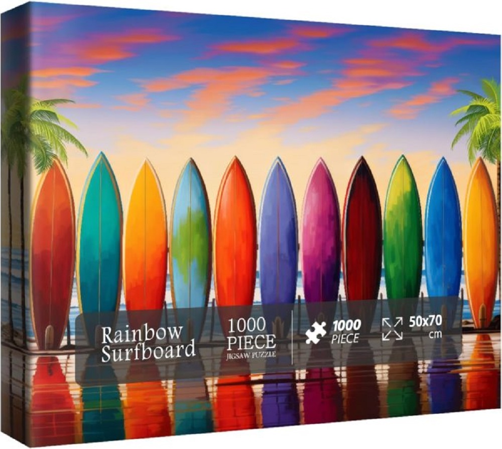Rainbow Surfboard