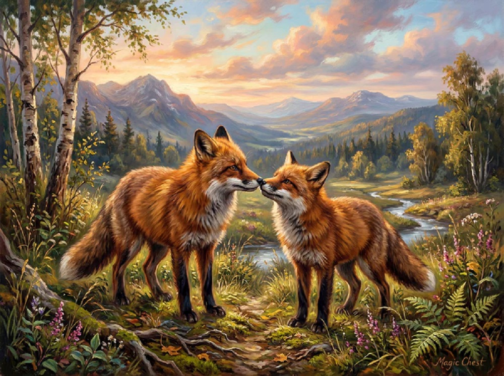 Red Foxes Love (CLONE)