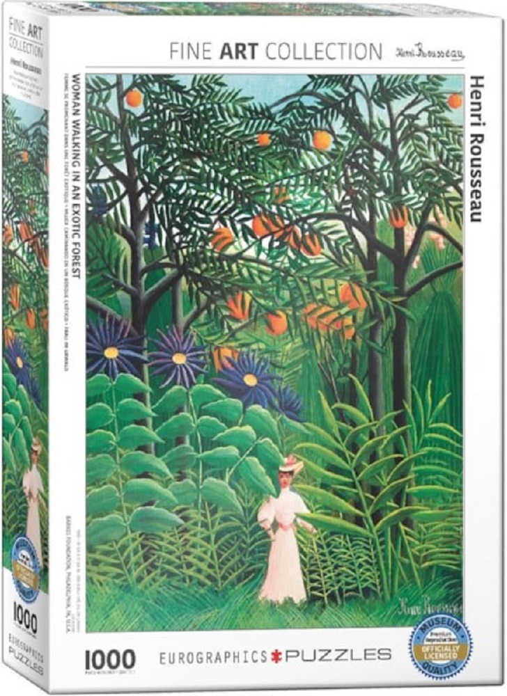 Rousseau - Woman Walking In An Exotic Forest