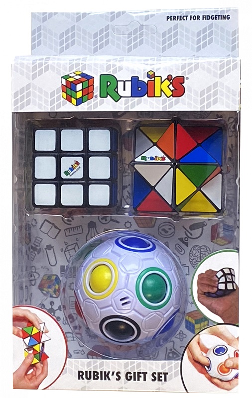 Rubik's Gift Set - Squishy Cube, Magic Star, Rainbow Ball