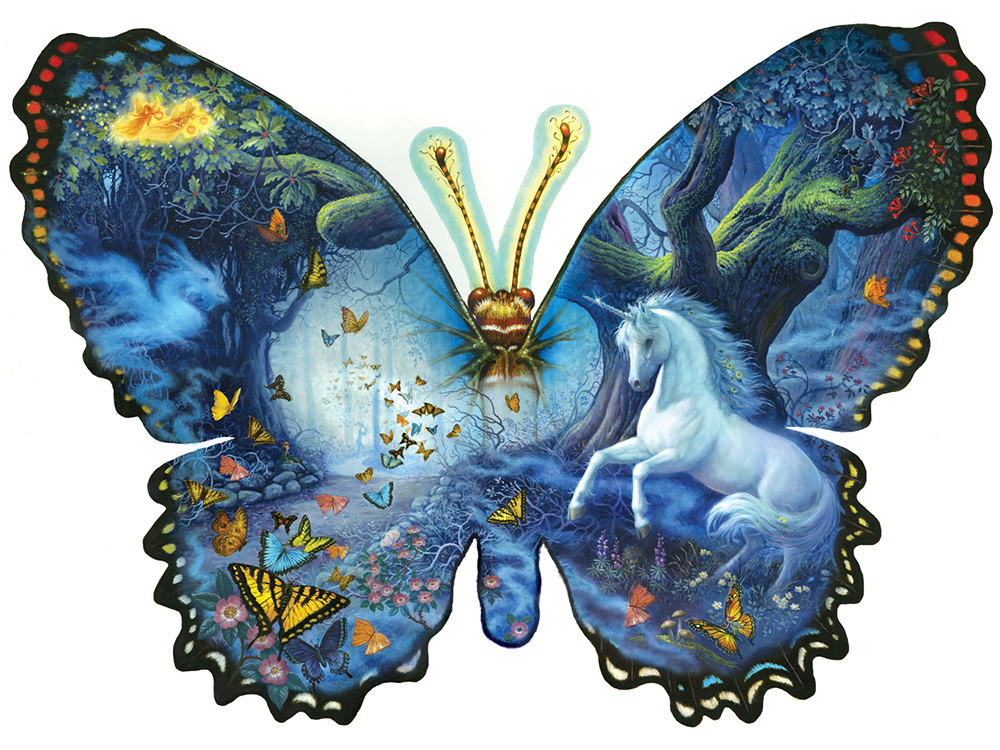 Shaped Puzzle - Fantasy Butterfly