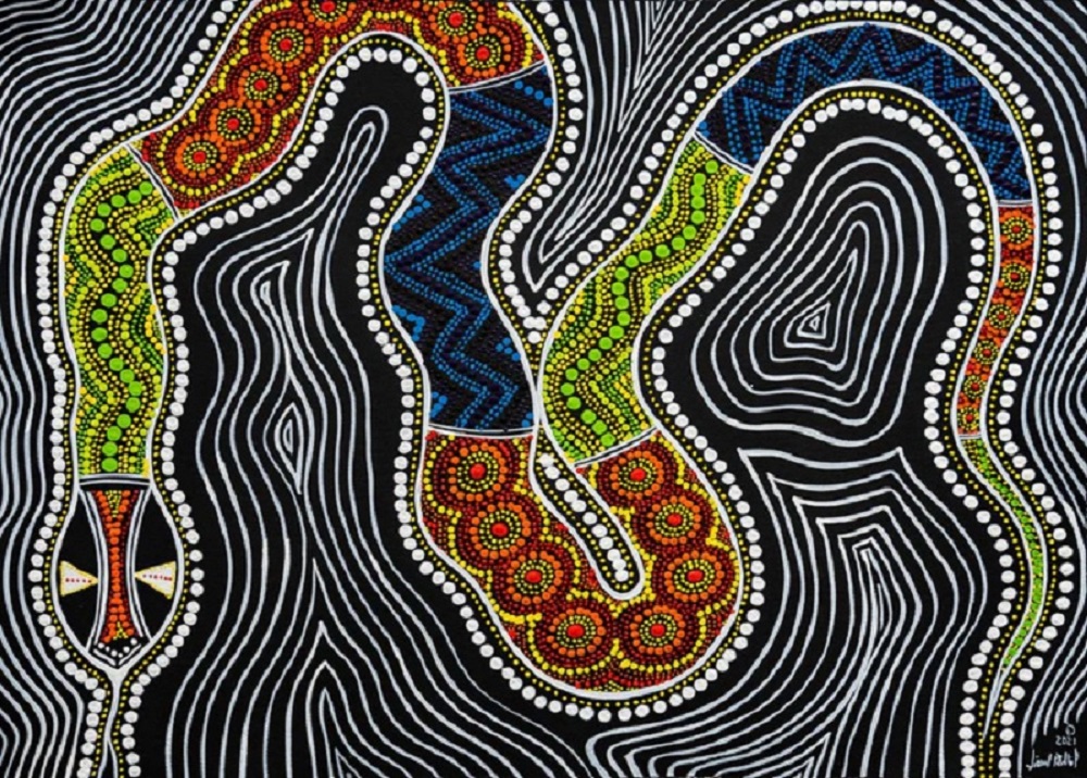 Indigenous Art - Snake 