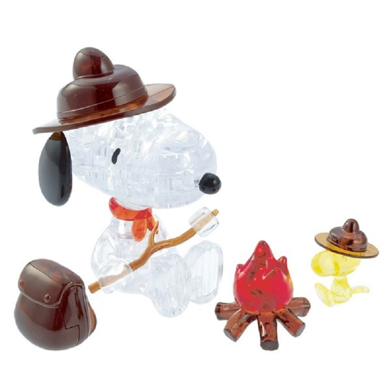 3D Crystal Puzzle - Snoopy Camping