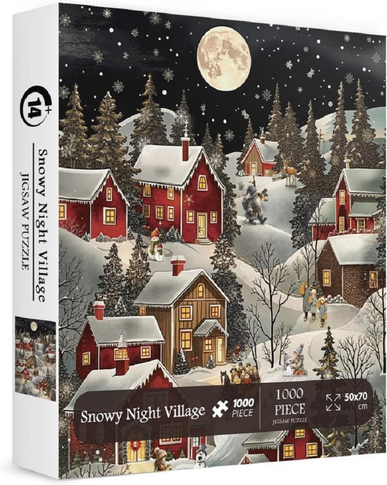 Snowy Night Village