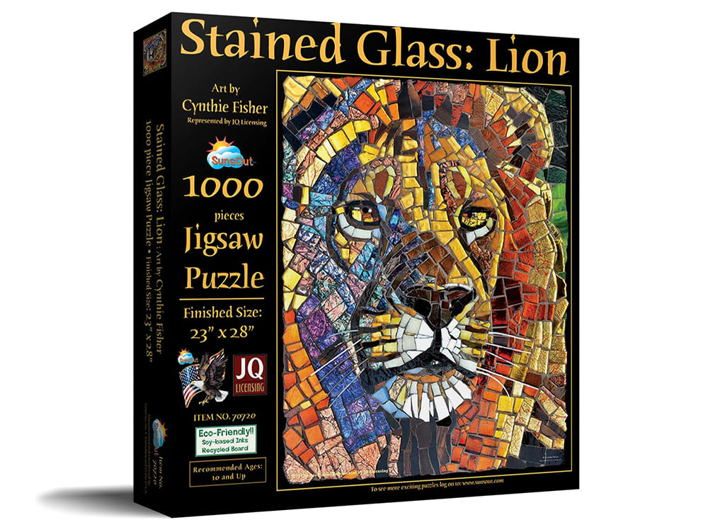 Stained Glass Lion