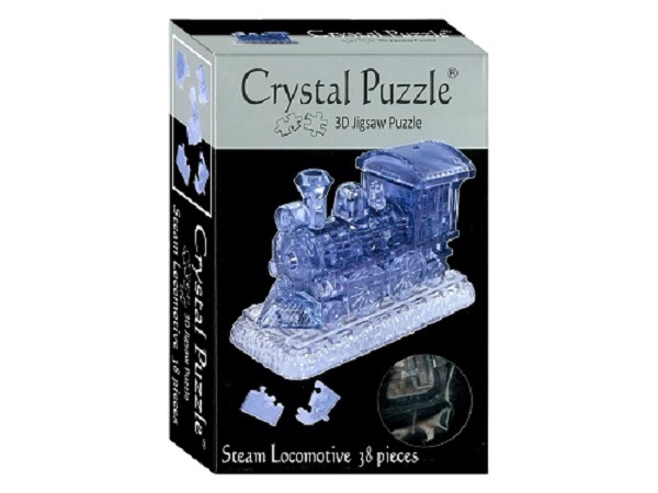 3D Crystal Puzzle - Steam Locomotive Clear