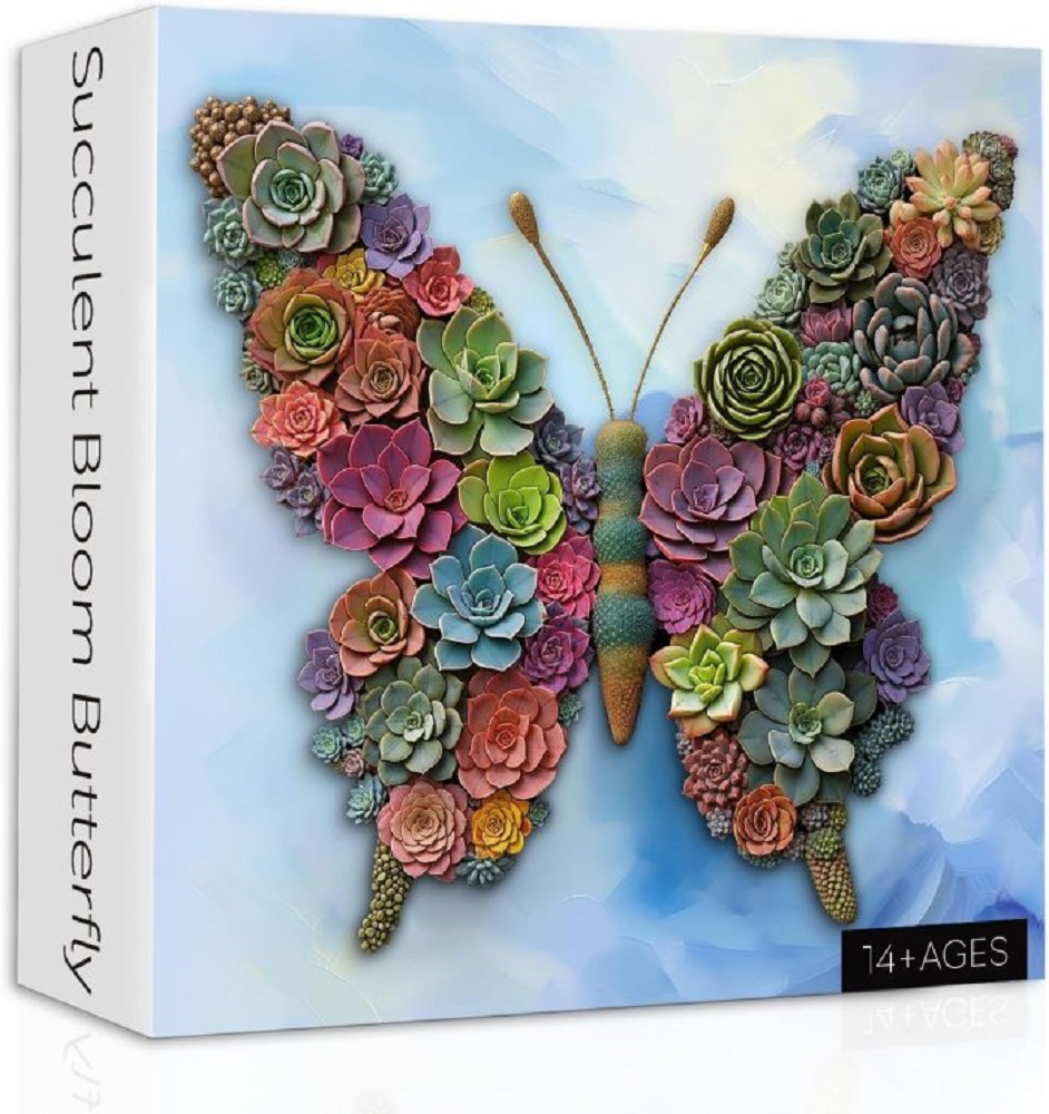 Succulent  Bloom Butterfly