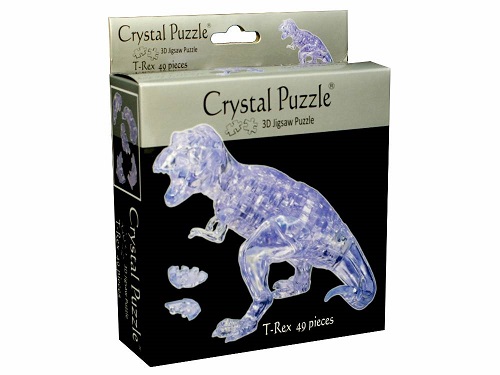 3D Crystal Puzzle - T-Rex Clear