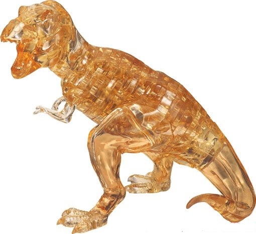 3D Crystal Puzzle - T-Rex Orange
