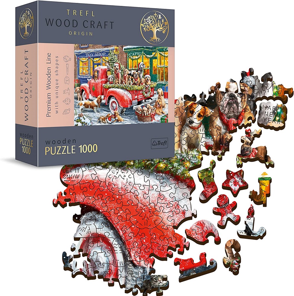 Trefl Wooden Puzzle 1000 Pieces - Santa's Little Helpers 