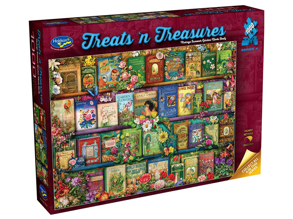 Treats N Treasures - Vintage Summer Garden Book Shelf