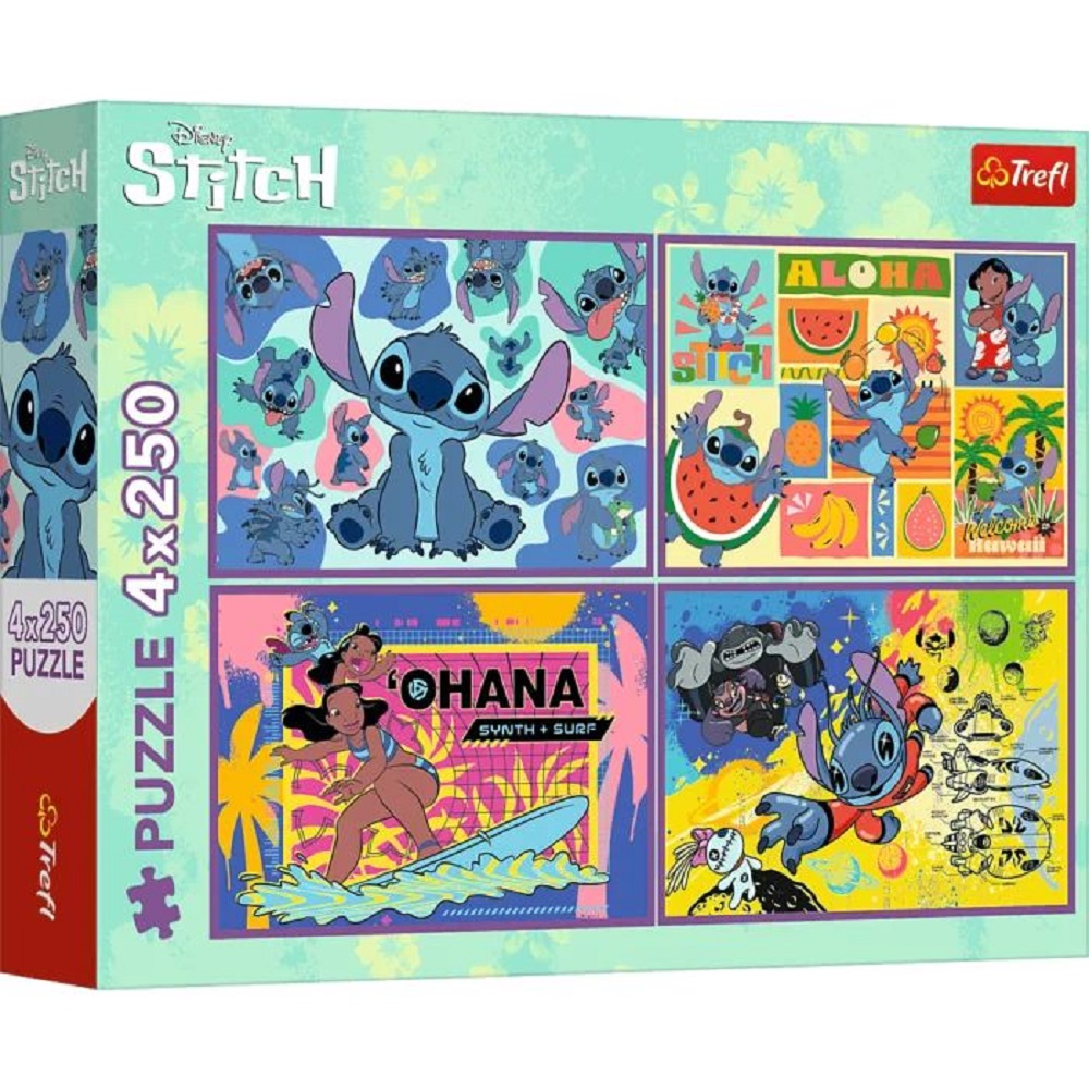 4 x 250 Piece Puzzles - Disney Stitch (2)