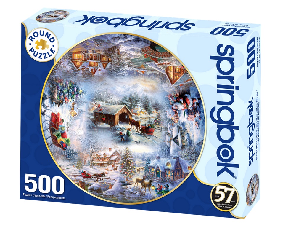 Winter Wonderland Round Puzzle 