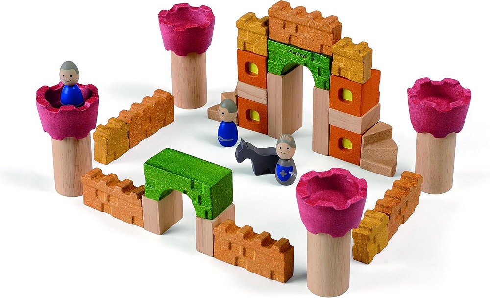 Plan Toys Wooden Castle Blocks