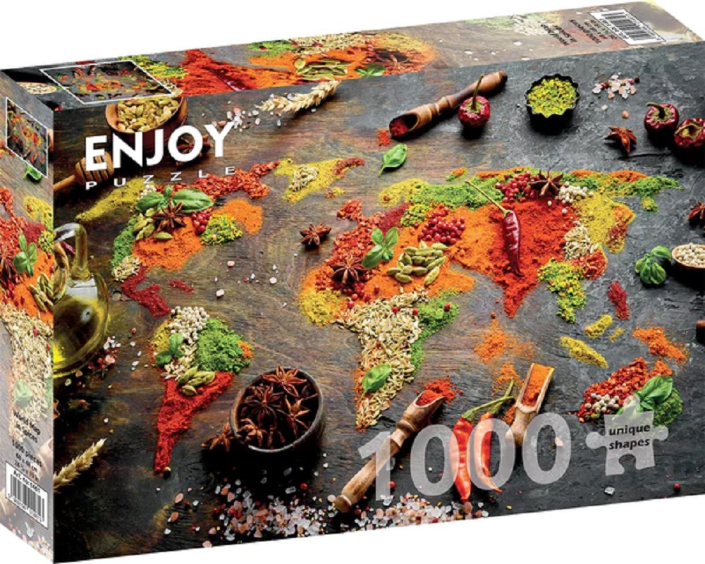 World Map In Spices