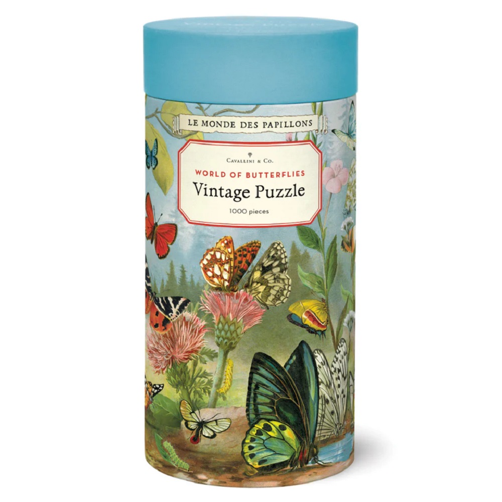 Vintage Puzzle - World Of Butterflies